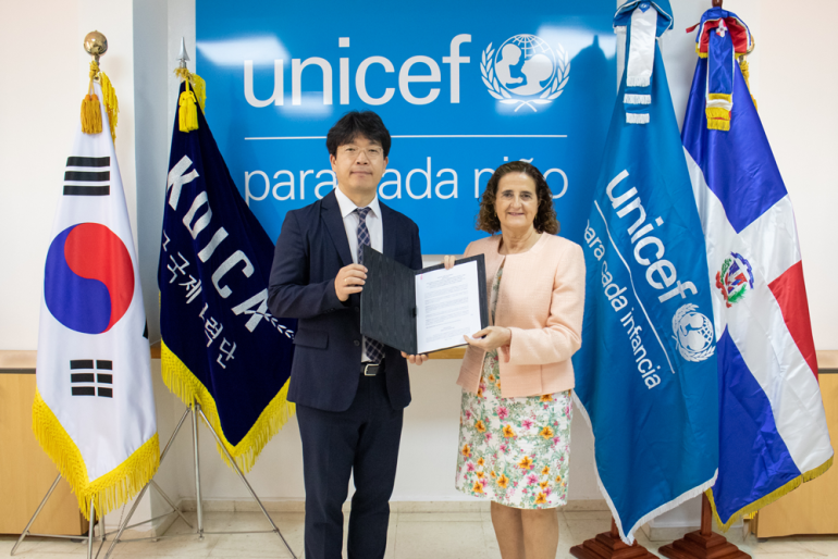 Corea del Sur y Unicef  firman acuerdo para la prevención de violencia y las uniones tempranas de niñas y adolescentes en RD