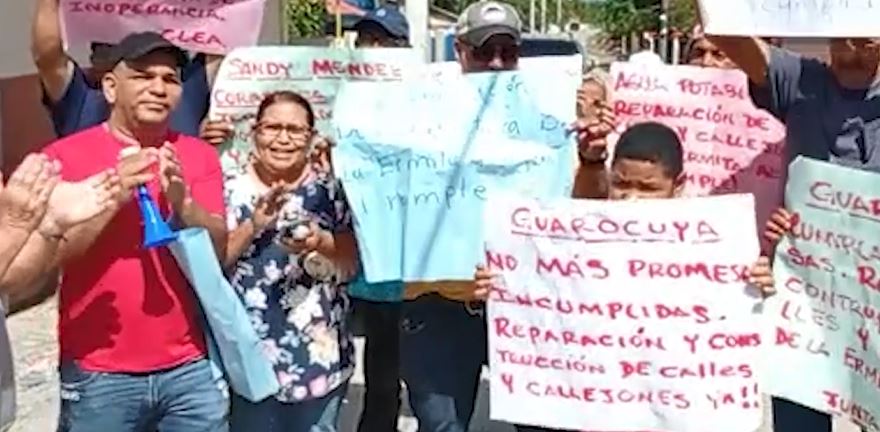 Demandan arreglo de calles y agua potable en comunidad El Rample de Moca