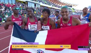 La cuarteta dominicana gana medalla de oro en el Mundial de Atletismo