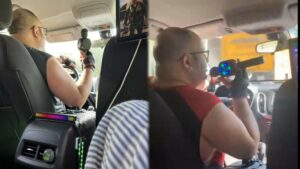 Conductor de Uber agrega karaoke a su vehículo