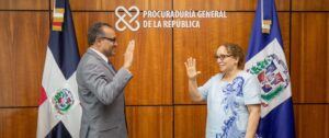 Procuradora Miriam Germán juramenta nuevo inspector general del Ministerio Público