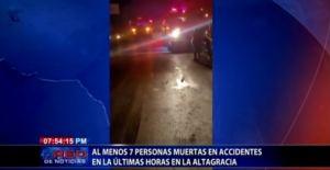 Al menos 7 personas muertas en accidentes en las últimas horas en La Altagracia
