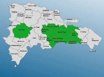 COE emite alerta para ocho provincias por incidencia de vaguada