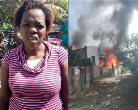 Mujer que perdió su vivienda en incendio en San Pedro de Macorís pide ayuda