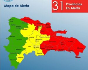 Continúan incremento de provincias en alerta roja ante el paso de tormenta Fiona