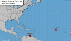 La potencial tormenta tropical Trece amenaza el Caribe y puede ser huracán