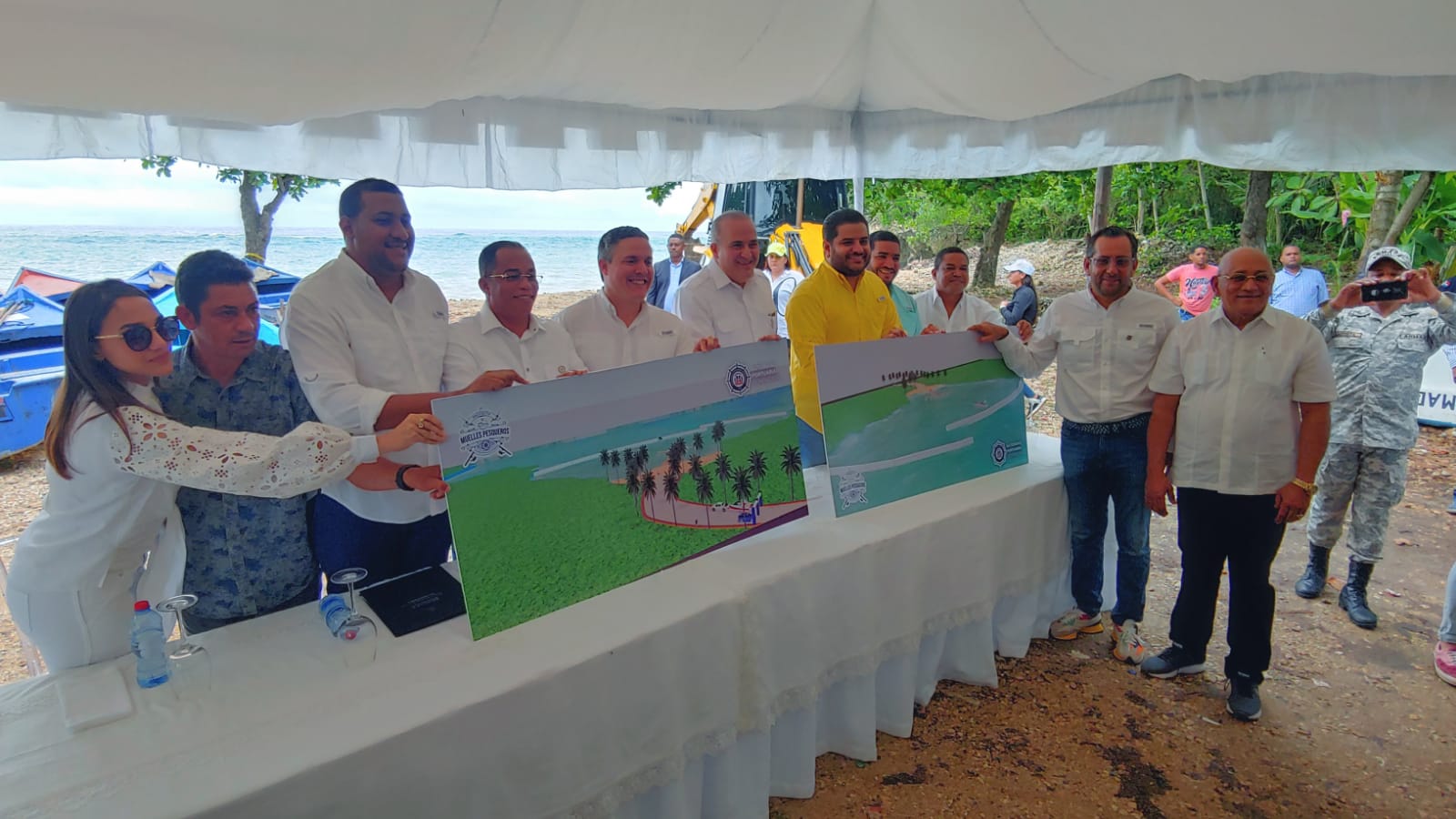 Portuaria inicia construcción de dos muelles pesqueros en Cabrera y Río San Juan