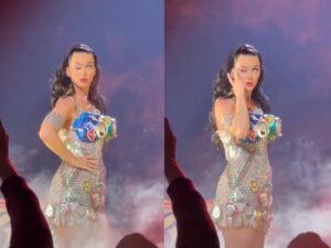 Katy Perry aborda problema en los ojos durante su concierto