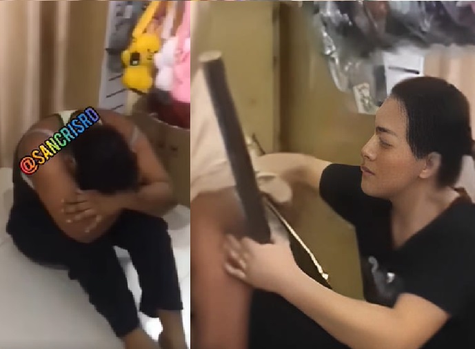 Mujer asiática golpea con un tubo a una dominicana en San Cristóbal