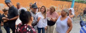Alcaldesa Santo Domingo recorre sectores afectados por lluvias
