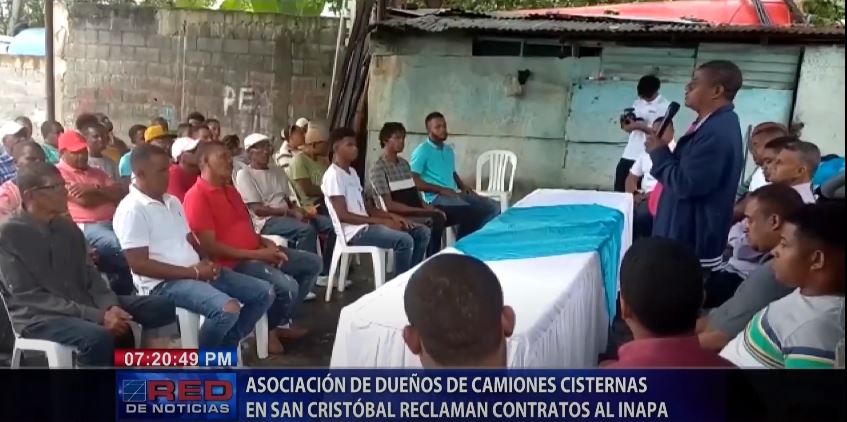 Asociación de dueños de camiones cisternas en san Cristóbal reclaman contratos al Inapa 