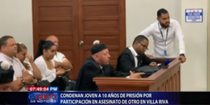 Condenan joven a 10 años de prisión por participación en asesinato de otro en Villa Riva 