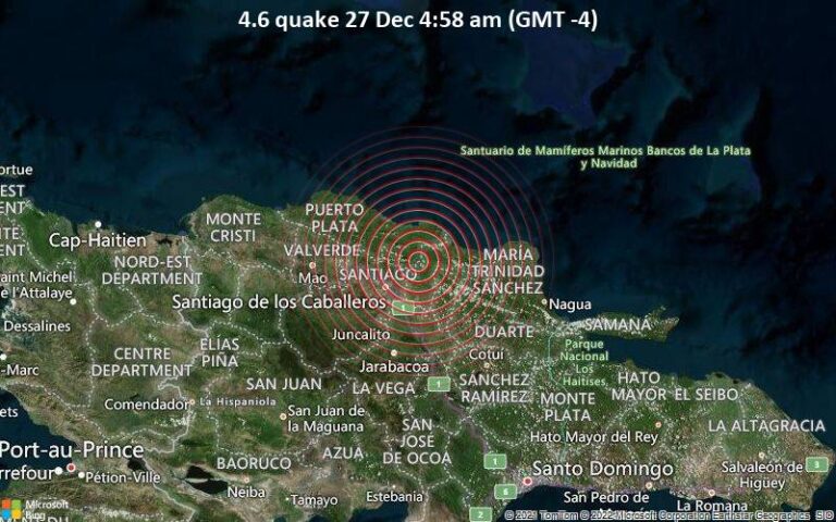 Se Registra Sismo En La Madrugada En República Dominicana 8270