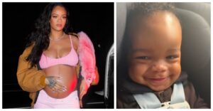 Rihanna muestra por primera vez a su hijo en redes sociales