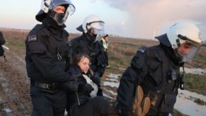 Greta Thunberg detenida tras una protesta contra una mina de carbón en Alemania 