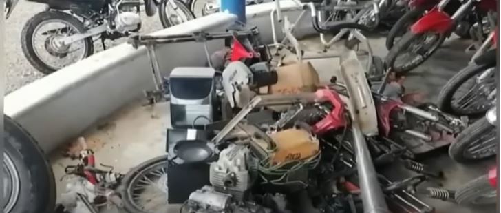 PN desmantela red de robos de motocicletas en la Bija Cotuí