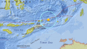 Fuerte terremoto de magnitud 7,6 estremece las costas de Indonesia y Timor Oriental