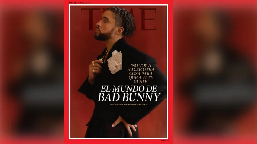 Bad Bunny encabeza la portada de la revista Time con texto en español
