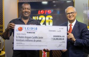 Leidsa entrega 26 millones de pesos al ganador 420 del Loto