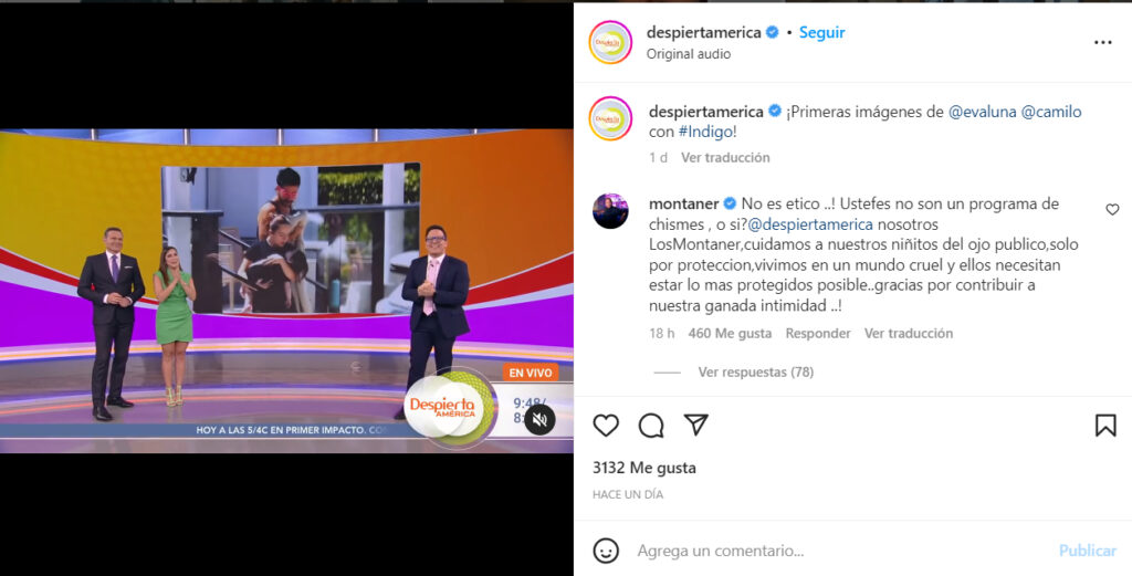 Ricardo Montaner cargó contra Despierta América por mostrar a Índigo