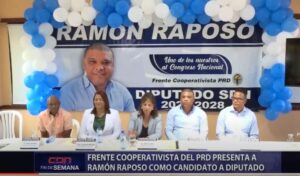 Frente Cooperativista del PRD presenta a Ramón Raposo como candidato a diputado