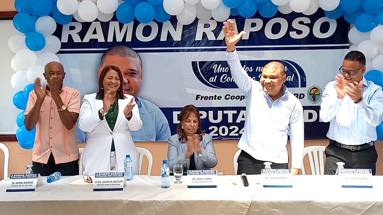 Frente Cooperativista PRD presenta al periodista Ramón Raposo como candidato a diputado en Santo Domingo Norte