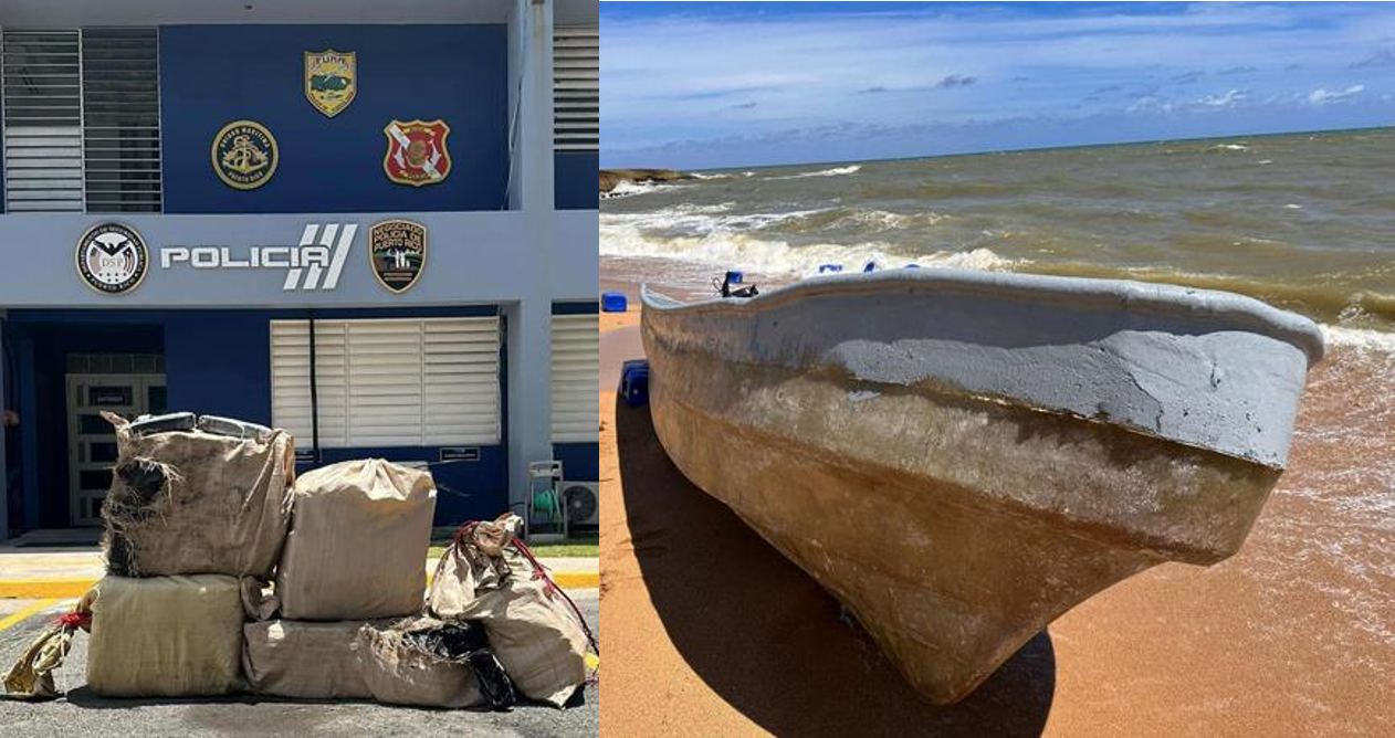 Incautan cargamento de 208 kilos de cocaína al llegar en yola a Puerto Rico