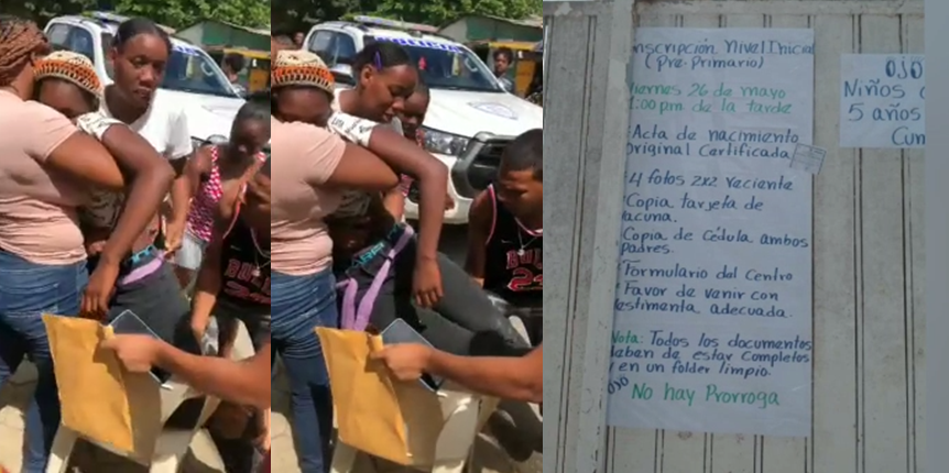 Denuncian falta de cupos y desmayos en escuela del sector Las Casitas de San Luis