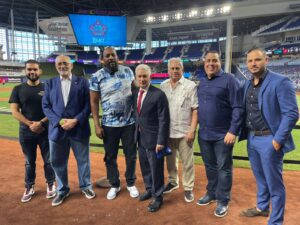 Vladimir Guerrero dijo estar muy contento y privilegiado por ser embajador dominicano para la Serie del Caribe Miami 2024.