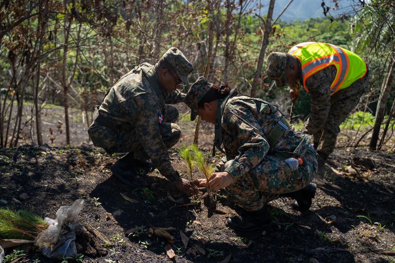 Ejército realiza jornada de reforestación en Villa Altagracia