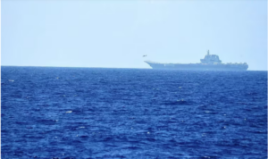 Un buque de guerra del régimen chino cruzó el estrecho de Taiwán