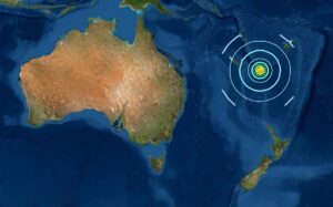 Un terremoto de magnitud 7,7 sacude el Pacífico Sur