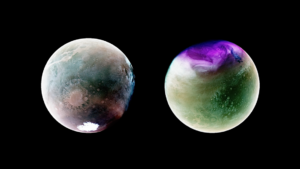 La NASA publica espectaculares imágenes de Marte en luz ultravioleta