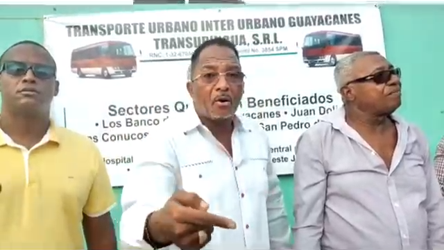 Transportistas de Guayacanes exigen licencia para ruta a San Pedro de Macorís