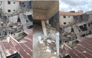 Edificio en construcción colapsa en San Cristóbal