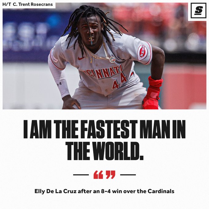 Elly De La Cruz: "Soy el hombre más rápido del mundo"