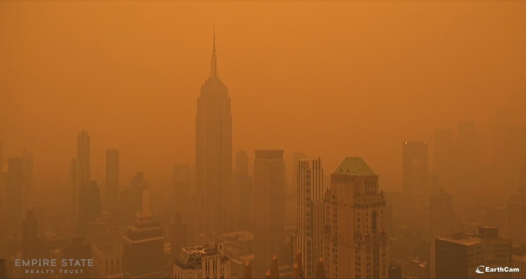 Dramáticas imágenes de Nueva York cubierta de humo y ceniza