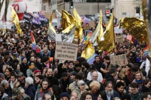Protestas en Francia contra la reforma de las pensiones de Macron