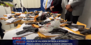 Valverde: fiscalía entrega a Interior y Policía armas incautadas