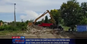 Santiago: INDRHI dice que retira más de 50 toneladas de basura de canales de riego