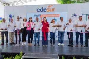 Edesur inaugura dos proyectos eléctricos en Azua; superan los RD$17 millones