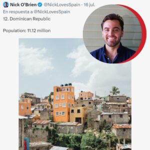 Influencer Nick O'Brien desata controversia con sus fotos de RD