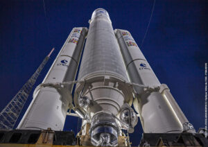 Imagen de archivo del cohete Ariane 5 Fotografía facilitada por ESA-CNES-Arianespace/Optique video du CSG - P.Baudon. EFE