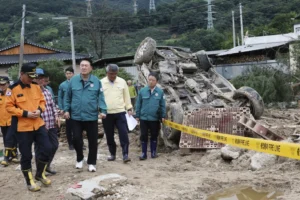 La cifra de muertos por las destructivas tormentas en Corea del Sur suben a 40