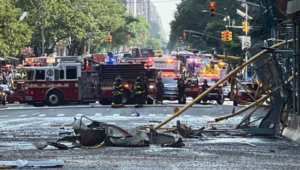 Seis heridos en accidente al derrumbarse una grúa en Nueva York