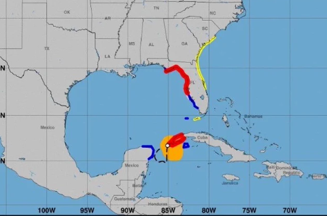 Tormenta tropical Idalia cobra fuerza  en Florida; se espera toque tierra como un potente huracán