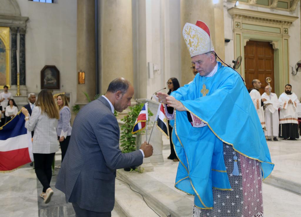 Nuncio del papa Francisco en Egipto oficia misa organizada por Embajada de RD