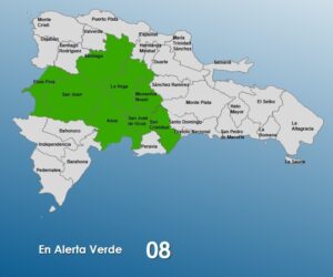 COE coloca ocho provincias en alerta verde por vaguada
