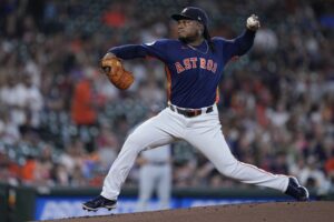 Zurdo dominicano Framber Valdez lanza no-hitter con Astros 