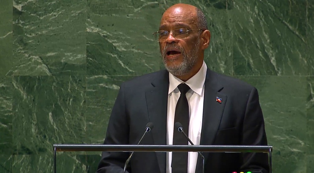 Ariel Henry, Primer Ministro Haitiano ante la ONU. Foto: fuente externa
